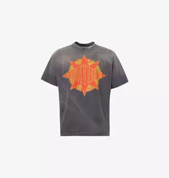 Футболка из хлопка с графическим принтом Dt Saint Mxxxxxx, черный