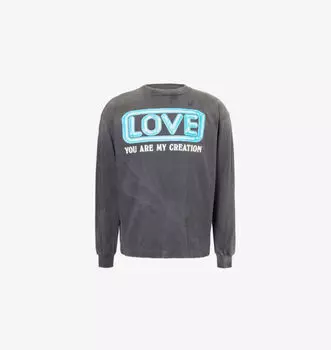 Футболка из хлопка с графическим принтом «Любовь оригами» Saint Mxxxxxx, черный