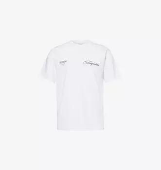 Футболка из хлопка с графическим принтом Trapstar x selfridges Trapstar, белый