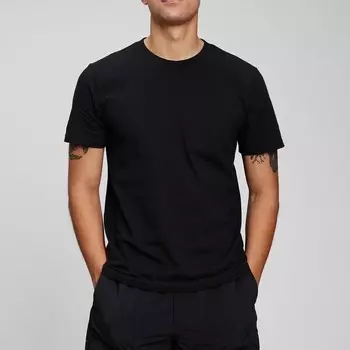 Футболка из хлопка с карманом Gap, черный