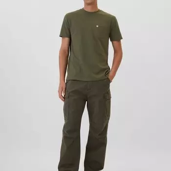 Футболка из хлопка с карманом Gap, зеленый