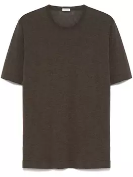 Футболка из хлопка с короткими рукавами Caruso, коричневый