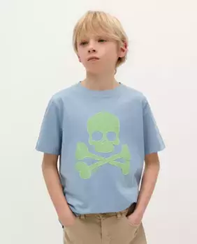 Футболка из хлопка с короткими рукавами для мальчиков Scalpers, синий