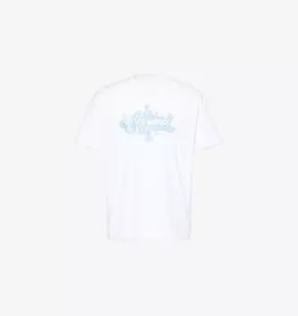 Футболка из хлопка с короткими рукавами и графическим принтом Givenchy, белый