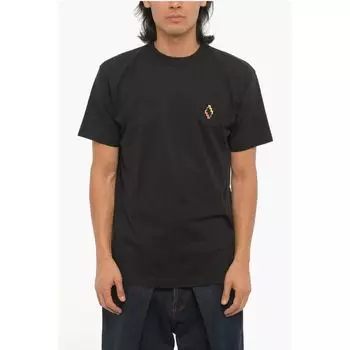 Футболка из хлопка с круглым вырезом Marcelo Burlon, Black