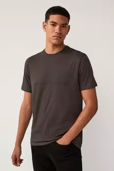 Футболка из хлопка с логотипом Armani Exchange, зеленый