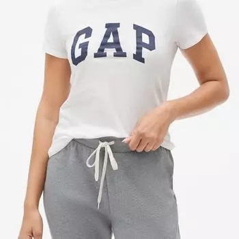 Футболка из хлопка с логотипом Gap, белый