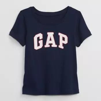 Футболка из хлопка с логотипом Gap, синий