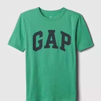Футболка из хлопка с логотипом Gap, зеленый