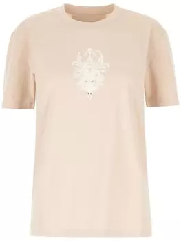 Футболка из хлопка с логотипом Givenchy, нейтральный цвет