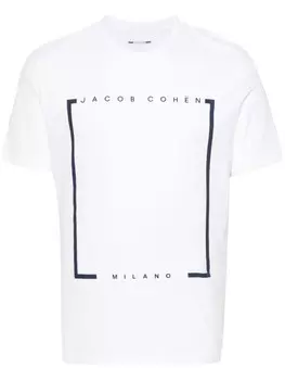 Футболка из хлопка с логотипом Jacob Cohn, белый