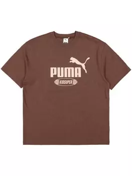 Футболка из хлопка с логотипом KidSuper x Puma, коричневый