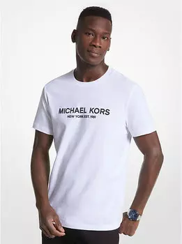 Футболка из хлопка с логотипом Michael Kors, белый