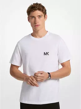 Футболка из хлопка с логотипом Michael Kors, белый