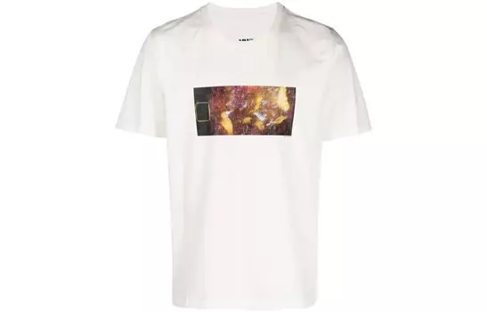 Футболка из хлопка с логотипом Mm6 Maison Margiela, белый