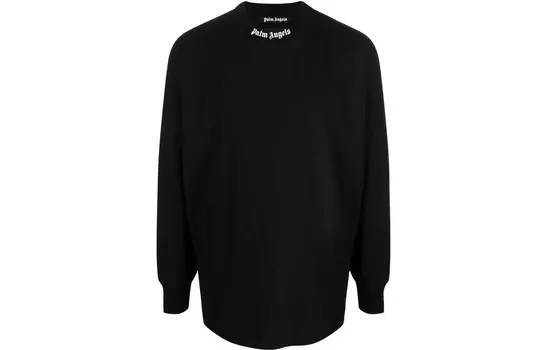 Футболка из хлопка с логотипом Palm Angels, черный