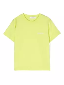 Футболка из хлопка с логотипом Paolo Pecora Kids, зеленый