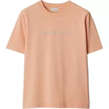 Футболка из хлопка с логотипом пейсли Burberry, Orange