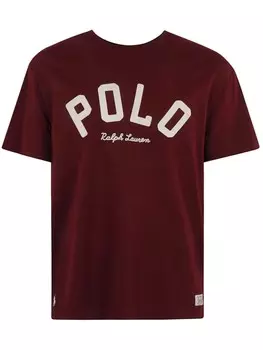 Футболка из хлопка с логотипом Polo Ralph Lauren, красный