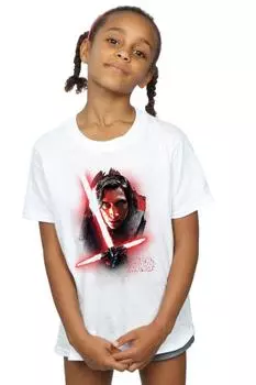 Футболка из хлопка с начесом «Последний джедай Кайло Рен» Star Wars, белый