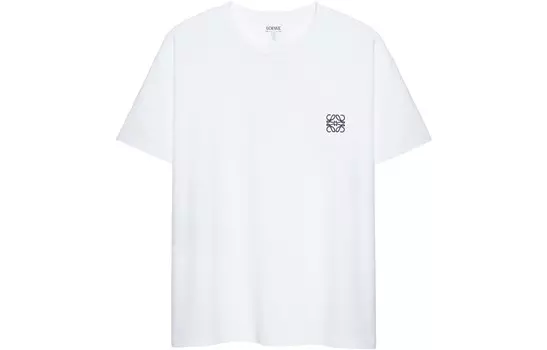 Футболка из хлопка с надписью «Анаграмма» Loewe, белый