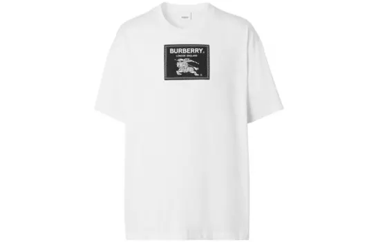 Футболка из хлопка с надписью Prorsum Label Burberry, белый