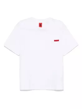 Футболка из хлопка с накладным карманом Ferrari, белый