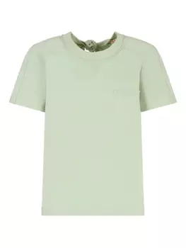 Футболка из хлопка с открытой спиной Marni, зеленый