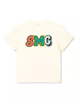 Футболка из хлопка с принтом Stella McCartney Kids, белый