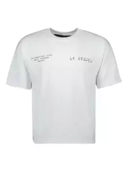 Футболка из хлопка с принтом Vierge L8 Studio, белый