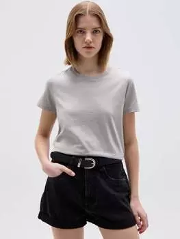 Футболка из хлопка с узором ротондо Ovs, цвет light grey
