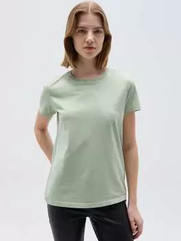 Футболка из хлопка с узором ротондо Ovs, цвет light green