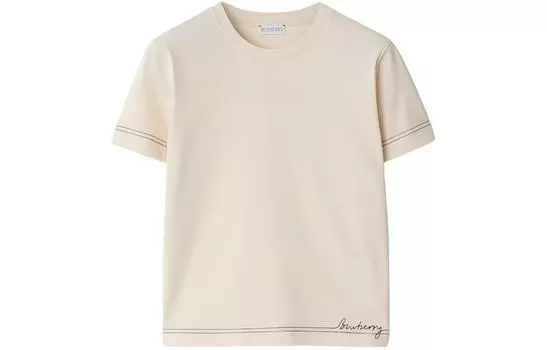 Футболка из хлопка с вышитым логотипом Burberry, Soap