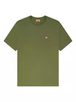 Футболка из хлопка с вышитым тигром KENZO, зеленый