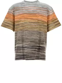 Футболка из хлопка с вышивкой Missoni, оранжевый
