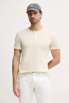 Футболка из хлопка Sisley, бежевый