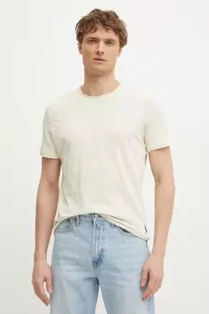 Футболка из хлопка Sisley, бежевый