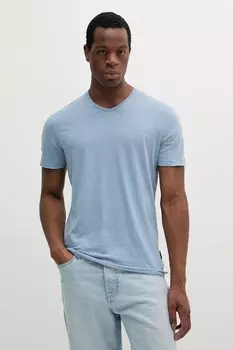 Футболка из хлопка Sisley, синий