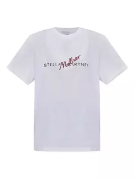 Футболка из хлопка Stella McCartney, белый