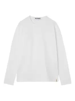 Футболка из хлопка Sunnei, белый