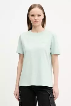 Футболка из хлопка Superdry, зеленый