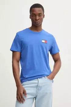 Футболка из хлопка Tommy Jeans, фиолетовый