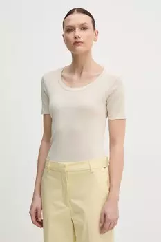 Футболка из хлопка United Colors Of Benetton, бежевый