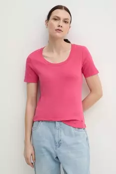 Футболка из хлопка United Colors Of Benetton, розовый