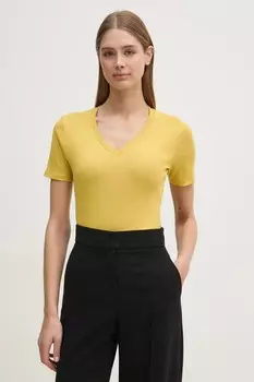 Футболка из хлопка United Colors Of Benetton, желтый