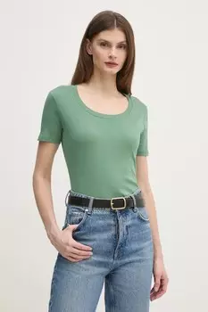 Футболка из хлопка United Colors Of Benetton, зеленый
