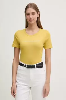 Футболка из хлопка United Colors Of Benetton, желтый