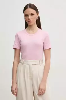 Футболка из хлопка United Colors Of Benetton, розовый