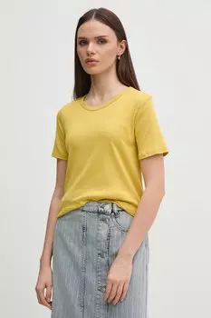 Футболка из хлопка United Colors Of Benetton, желтый