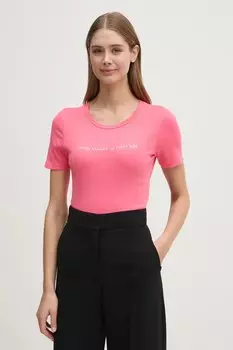 Футболка из хлопка United Colors Of Benetton, розовый